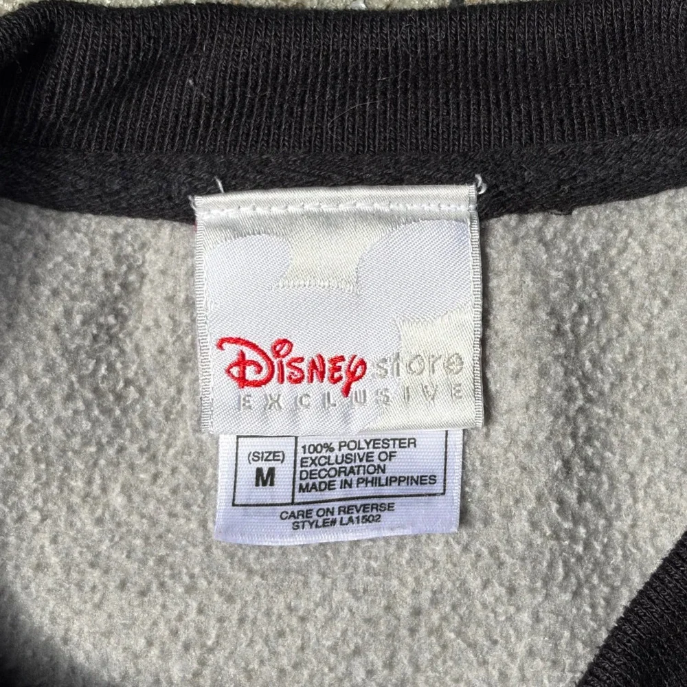 Disney Store Mickey Mouse 1928 All Around Nice Guy Grey Fleece Sweatshirt Medium